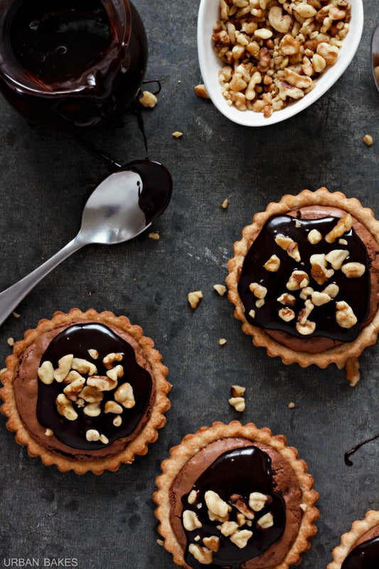 Homemade brownie pie